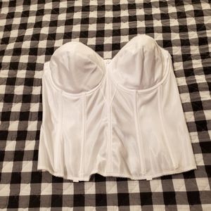 Dominique 42D White Corset